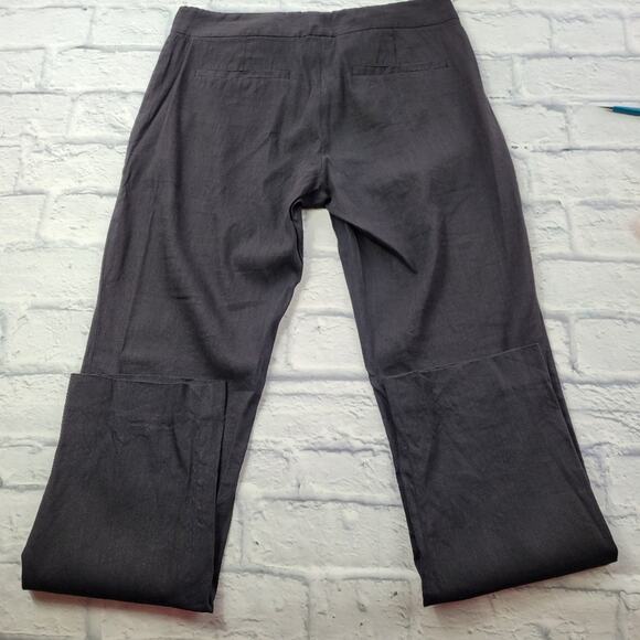 Theory Black Linen Pants size 4 - Picture 5 of 16